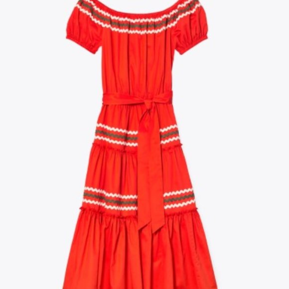Tory Burch Dresses & Skirts - Tory Burch Embroidered Peasant Dress Sz L